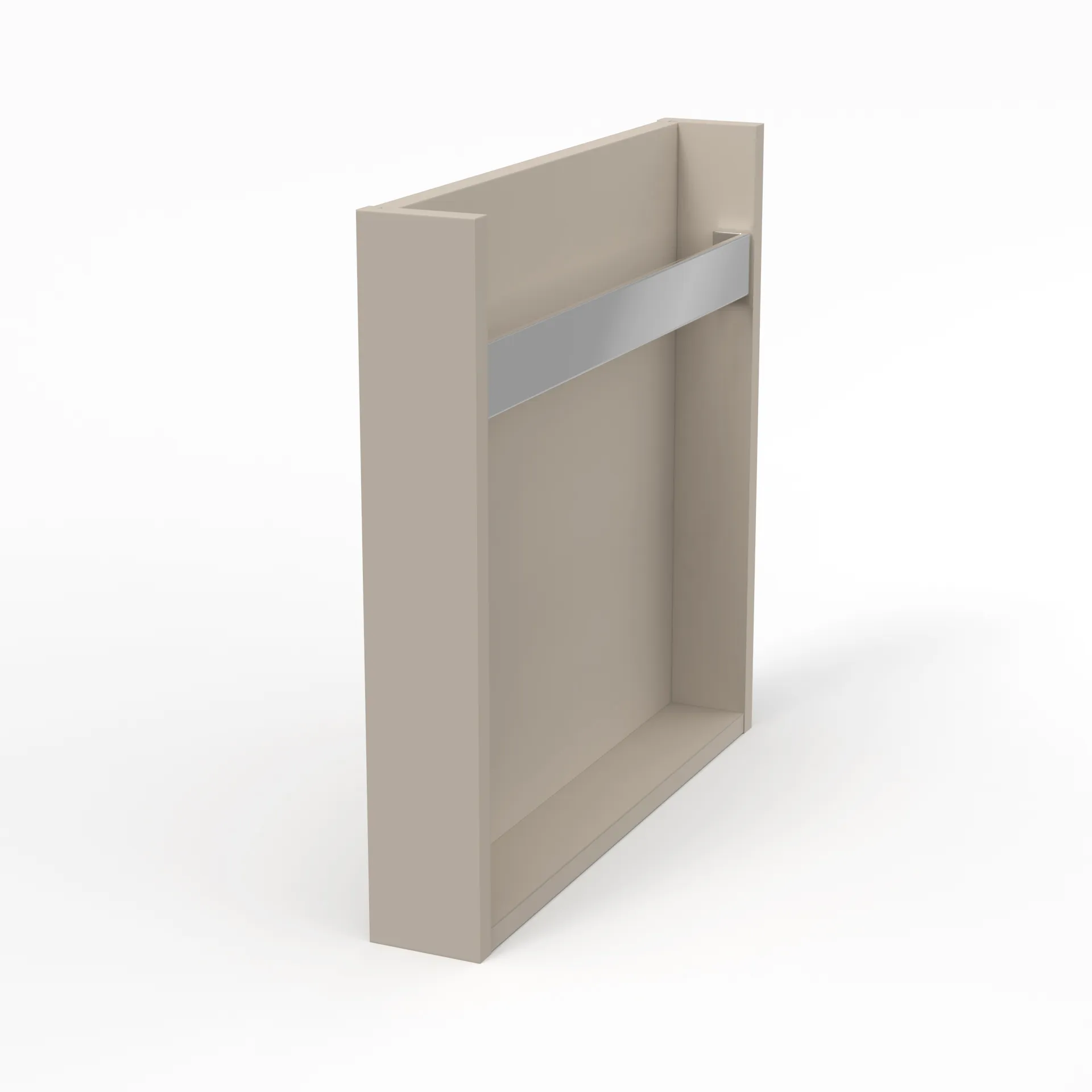 Konsolen vertikal - passend unterKonsole horizontalmit HandtuchhalterLack Größe: 8,5 × 52 × 51 cm|Farbe: Kaschmir (matt)