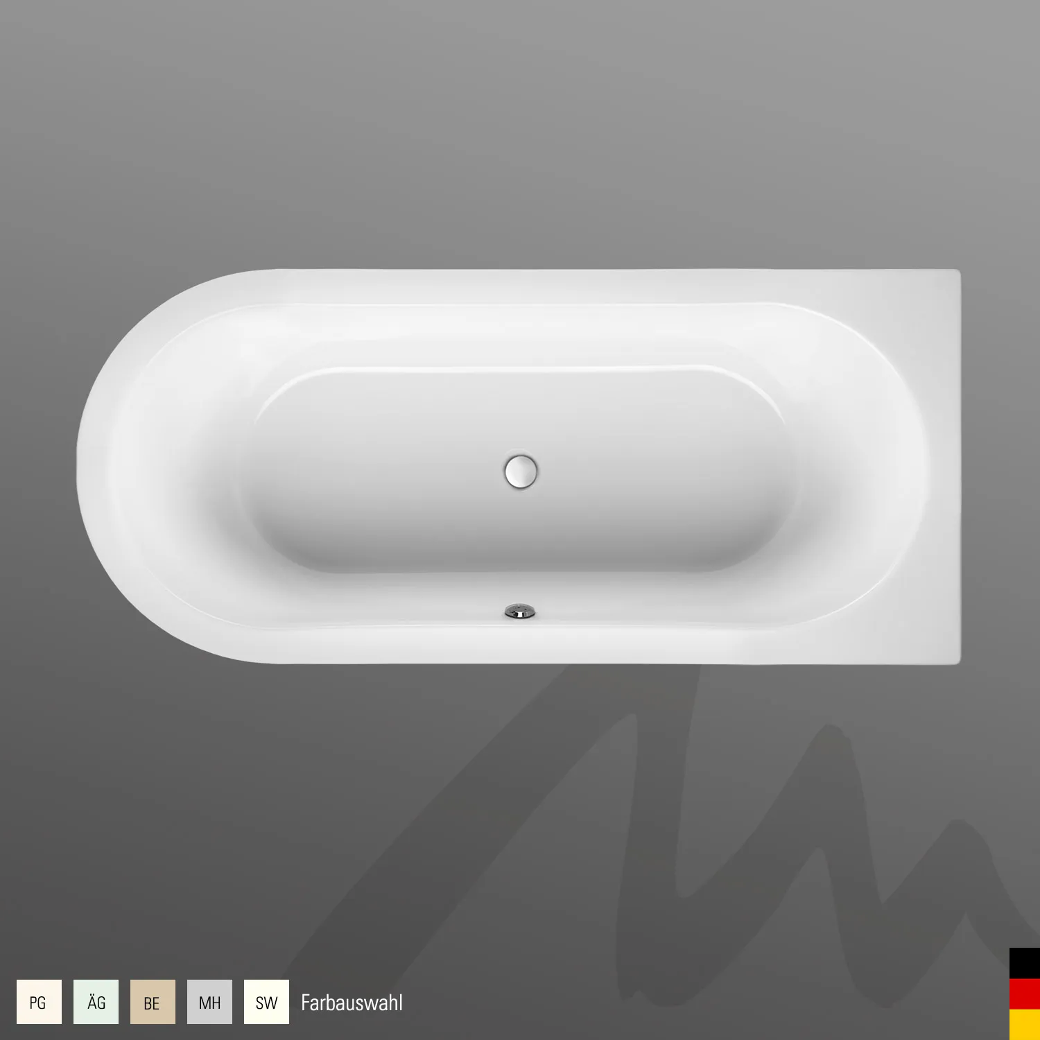 Mauersberger Acryl-Badewanne primo 3 180⁄80 duo Mauersberger Acryl-Badewanne primo 3 180⁄80 duo