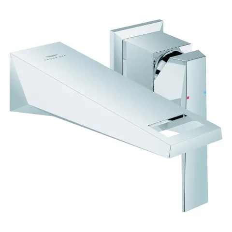2-Loch-Waschtischbatterie Allure Brilliant 29402, Wandmontage, Fertigmontageset für 23 200, Ausladung 161 mm, chrom 2-Loch-Waschtischbatterie Allure Brilliant 29402, Wandmontage, Fertigmontageset für 23 200, Ausladung 161 mm, chrom