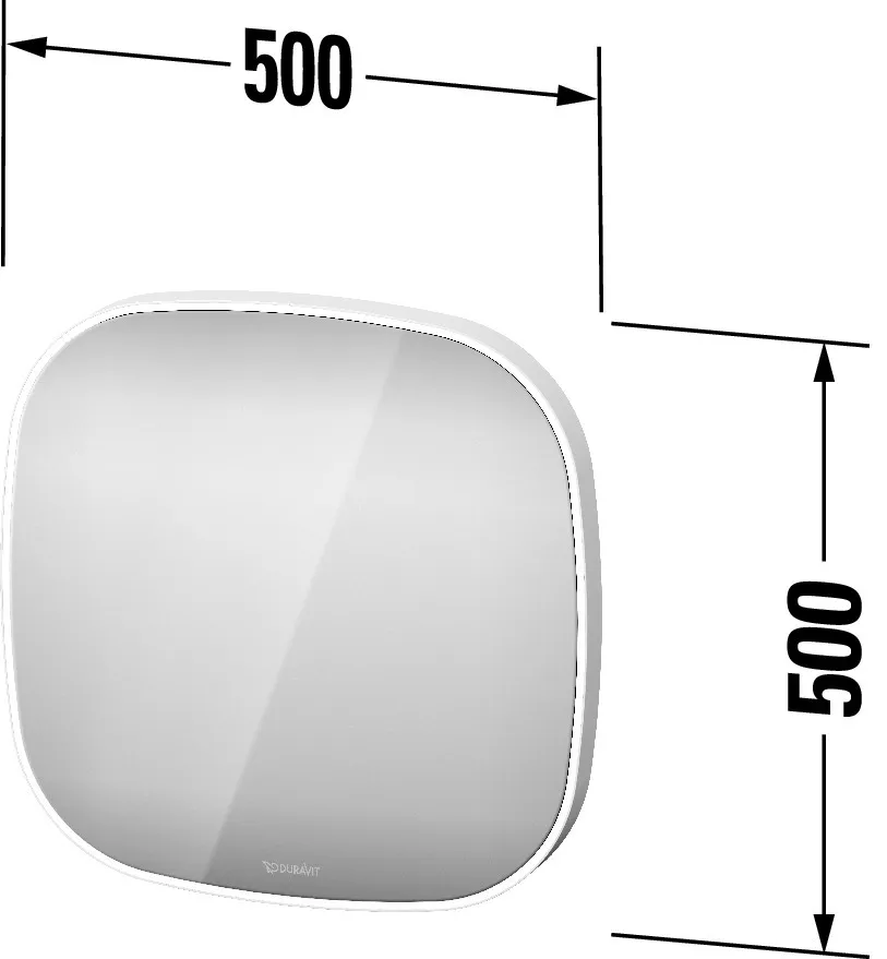 Duravit Spiegel „Zencha“ 50 × 50 cm Duravit Spiegel „Zencha“ 50 × 50 cm