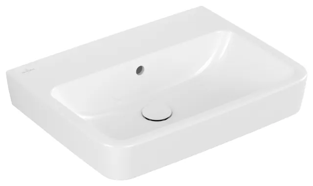 Villeroy & Boch Einbau-/Aufsatz Wandwaschtisch geschliffen „O.novo“ 600 × 460 × 175 mm, für Becken mittig, ohne Hahnlochbohrung in Weiß Alpin Villeroy & Boch Einbau-/Aufsatz Wandwaschtisch geschliffen „O.novo“ 600 × 460 × 175 mm, für Becken mittig, ohne Hahnlochbohrung in Weiß Alpin