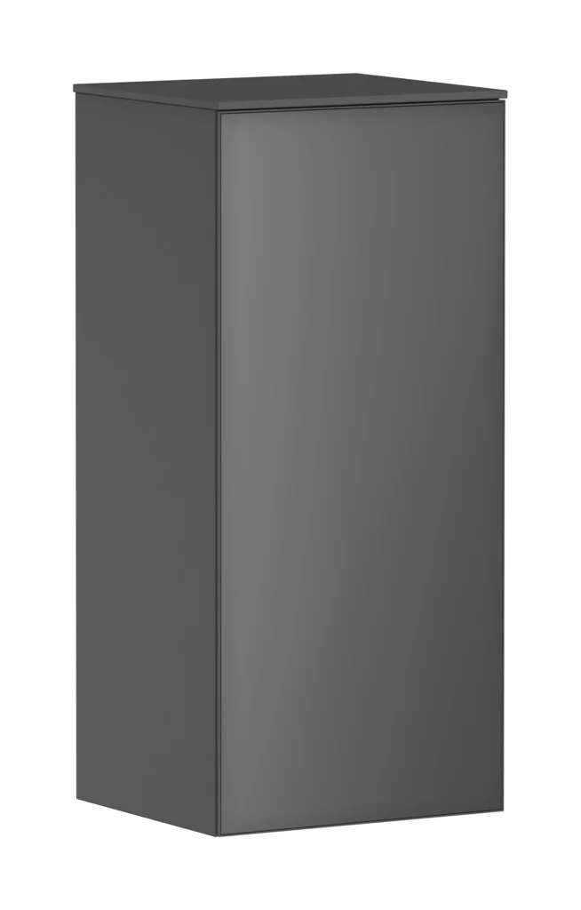 Hansgrohe Xevolos E Halbhochschrank Schiefergrau Metallic 400/360 mm, Türanschlag links, PushOpen-Funktion