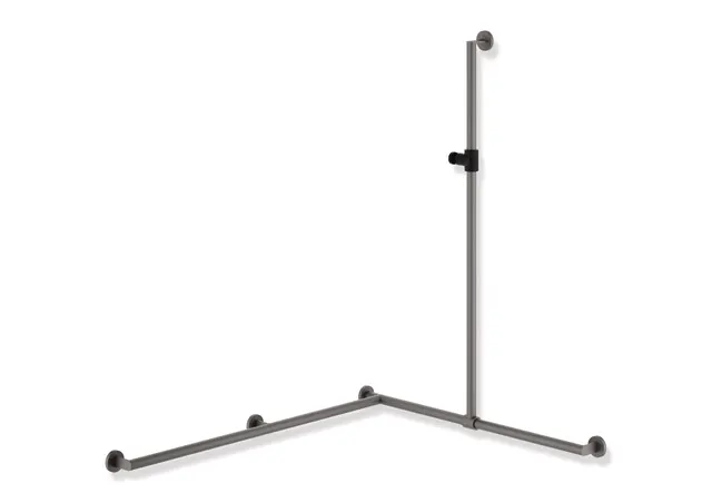 HEWI Duschhandlauf System 900 PG56, links, Dunkelgrau Perlglimmer tiefmatt HEWI Duschhandlauf System 900 PG56, links, Dunkelgrau Perlglimmer tiefmatt