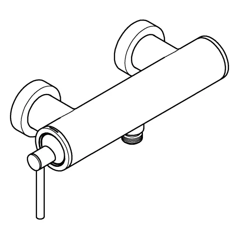 Einhand-Brausebatterie Atrio 24366, Wandmontage, eigensicher, chrom Einhand-Brausebatterie Atrio 24366, Wandmontage, eigensicher, chrom