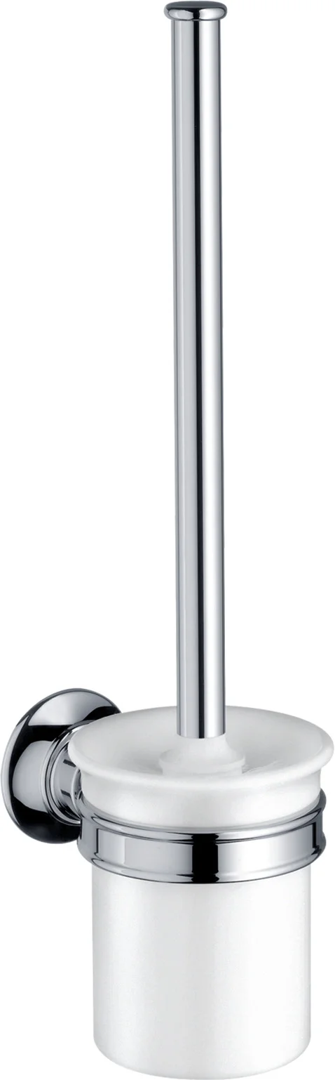 Hansgrohe AXOR Montreux WC-Bürstenhalter Wandmontage Chrom, herausnehmbarer Porzellaneinsatz, Bohrabstand 35 mm, Bohrloch-Durchmesser 6 mm