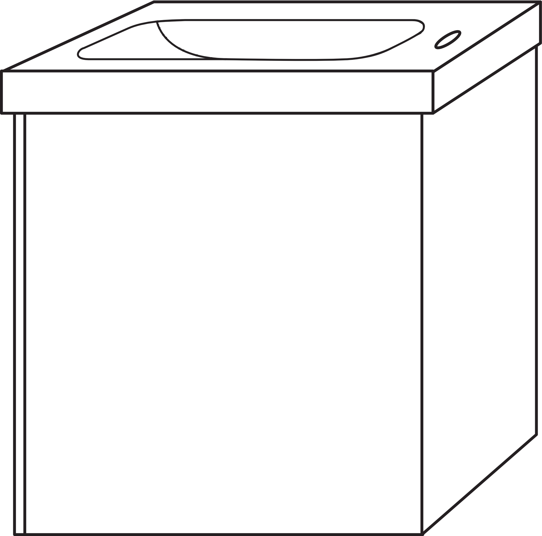 Sanipa Waschtischunterschrank „3way“ 460 × 520 × 242 mm in Kaschmir (matt), Anschlag rechts Sanipa Waschtischunterschrank „3way“ 460 × 520 × 242 mm in Kaschmir (matt), Anschlag rechts