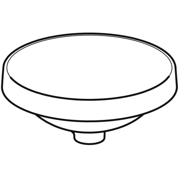 Einbauwaschtisch „Variform“, rund ⌀ 40 × 17,8 cm in weiß alpin Einbauwaschtisch „Variform“, rund ⌀ 40 × 17,8 cm in weiß alpin