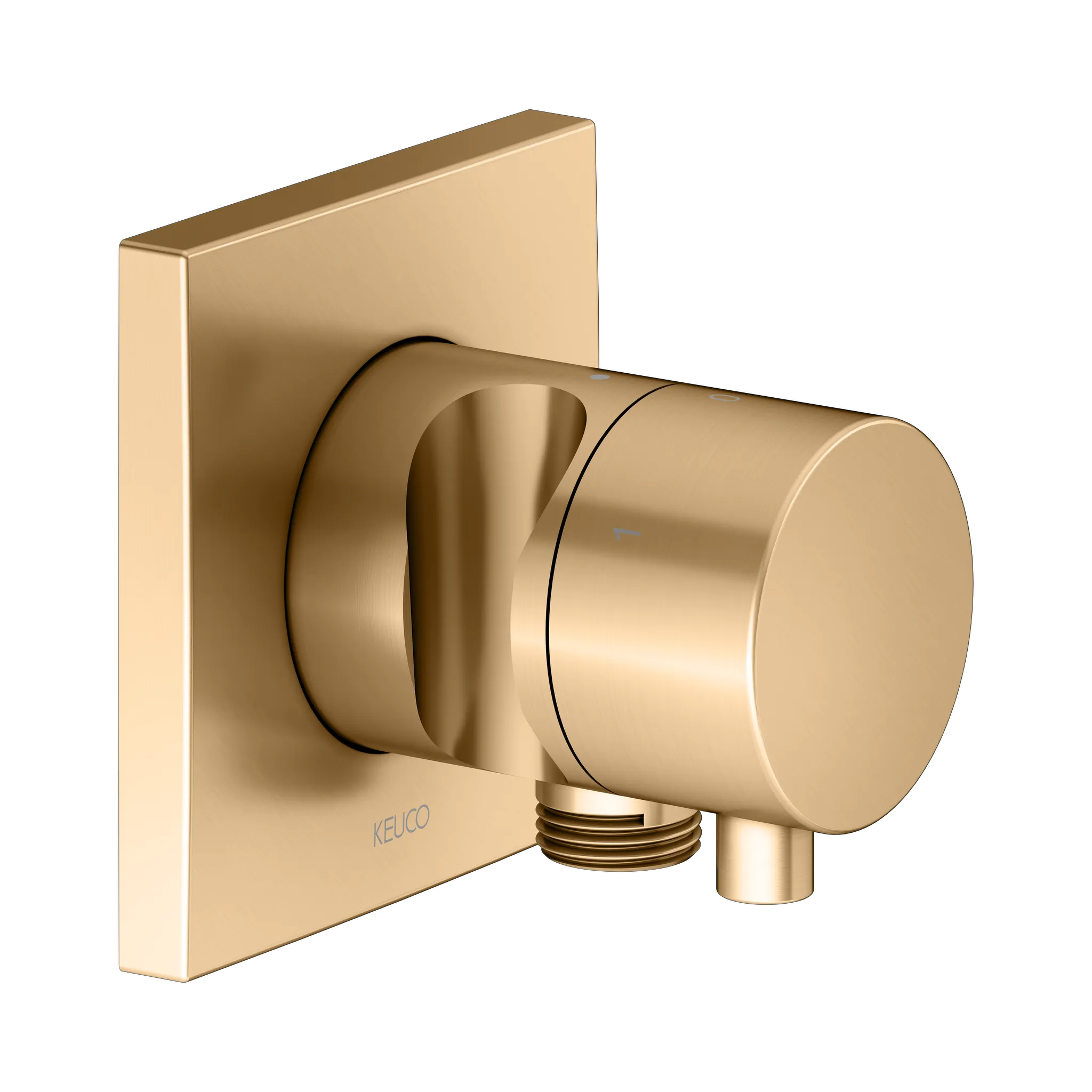 IXMO 3-Wege Ab- u. Umstellventil UP IXMO Comfort, eckig Messing gebürstet IXMO 3-Wege Ab- u. Umstellventil UP IXMO Comfort, eckig Messing gebürstet