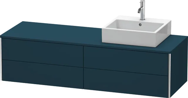 Duravit Waschtischunterschrank wandhängend „XSquare“ 160 × 40 × 54,8 cm Nachtblau Seidenmatt Duravit Waschtischunterschrank wandhängend „XSquare“ 160 × 40 × 54,8 cm Nachtblau Seidenmatt