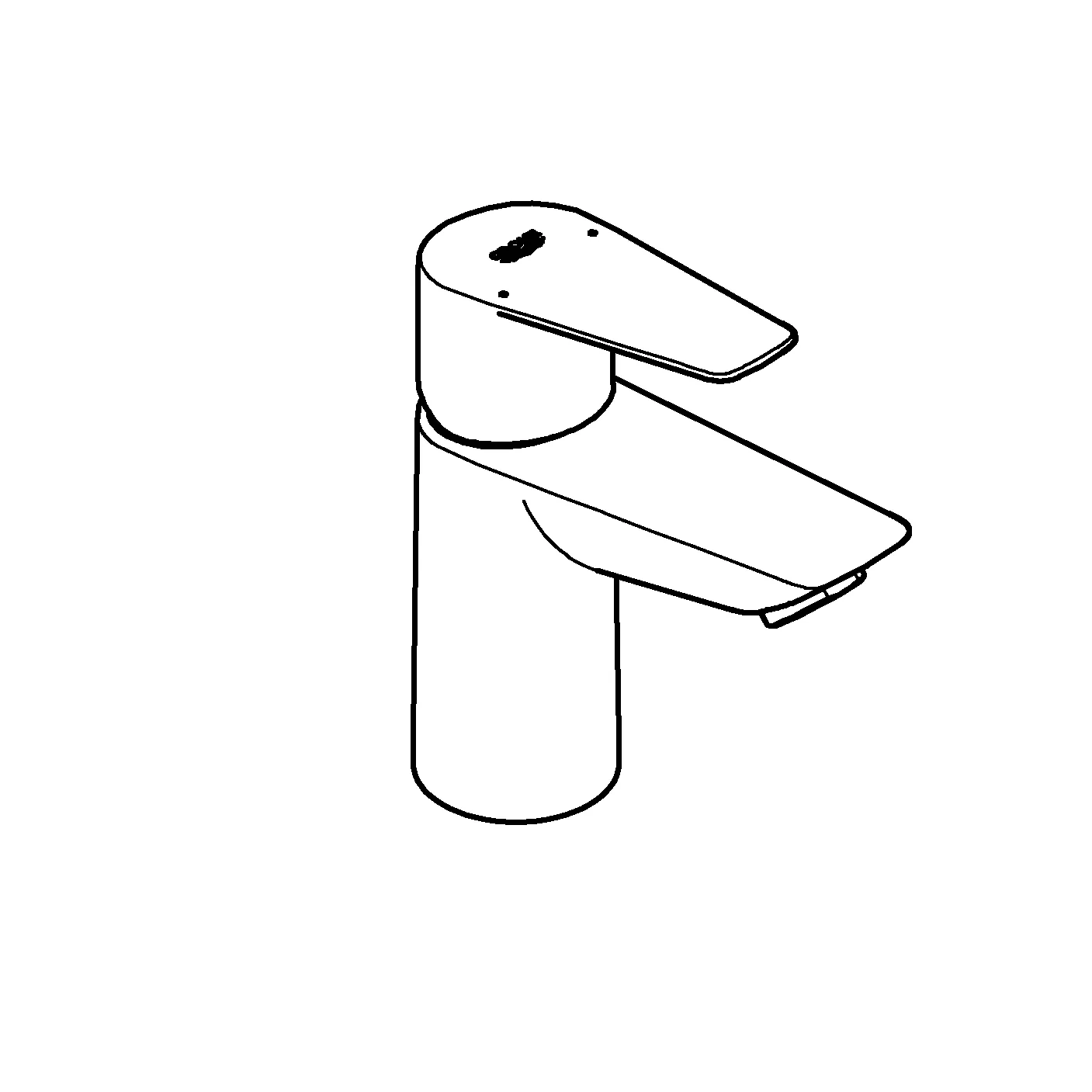 Grohe BauEdge Einhand-Waschtischbatterie, ½ S-Size, chrom Grohe BauEdge Einhand-Waschtischbatterie, ½ S-Size, chrom