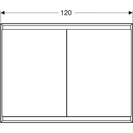 Geberit Spiegelschrank „One“ 120 × 15 cm in Aluminium eloxiert Geberit Spiegelschrank „One“ 120 × 15 cm in Aluminium eloxiert