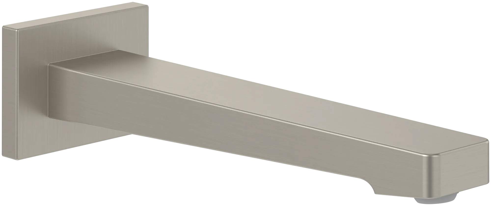 Villeroy & Boch Badewannenauslauf Architectura Square, Brushed Nickel Matt, 75x224x55 mm, Wandmontage Villeroy & Boch Badewannenauslauf Architectura Square, Brushed Nickel Matt, 75x224x55 mm, Wandmontage
