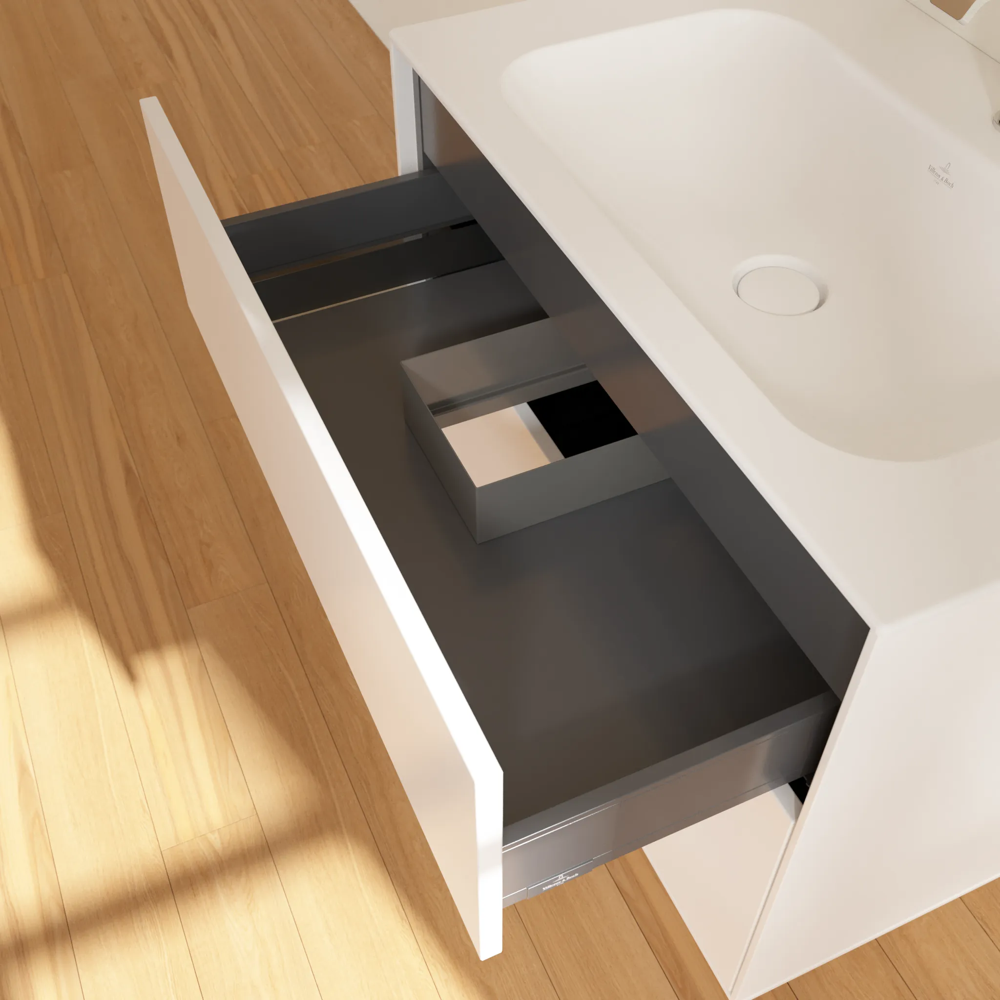 Villeroy & Boch Finion Waschbeckenunterschrank F01, 796x591x498mm, White Matt Lacquer