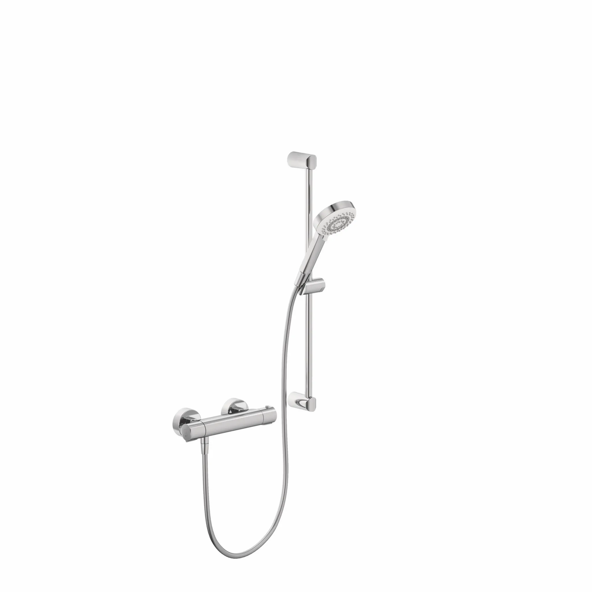 Kludi-DIVE S Shower-Duo 3S Wandstange L=600mm chrom - Thermostat-Brause-Armatur mit 3 Strahlarten und höhenverstellbarer Handbrausehalterung Kludi-DIVE S Shower-Duo 3S Wandstange L=600mm chrom - Thermostat-Brause-Armatur mit 3 Strahlarten und höhenverstellbarer Handbrausehalterung