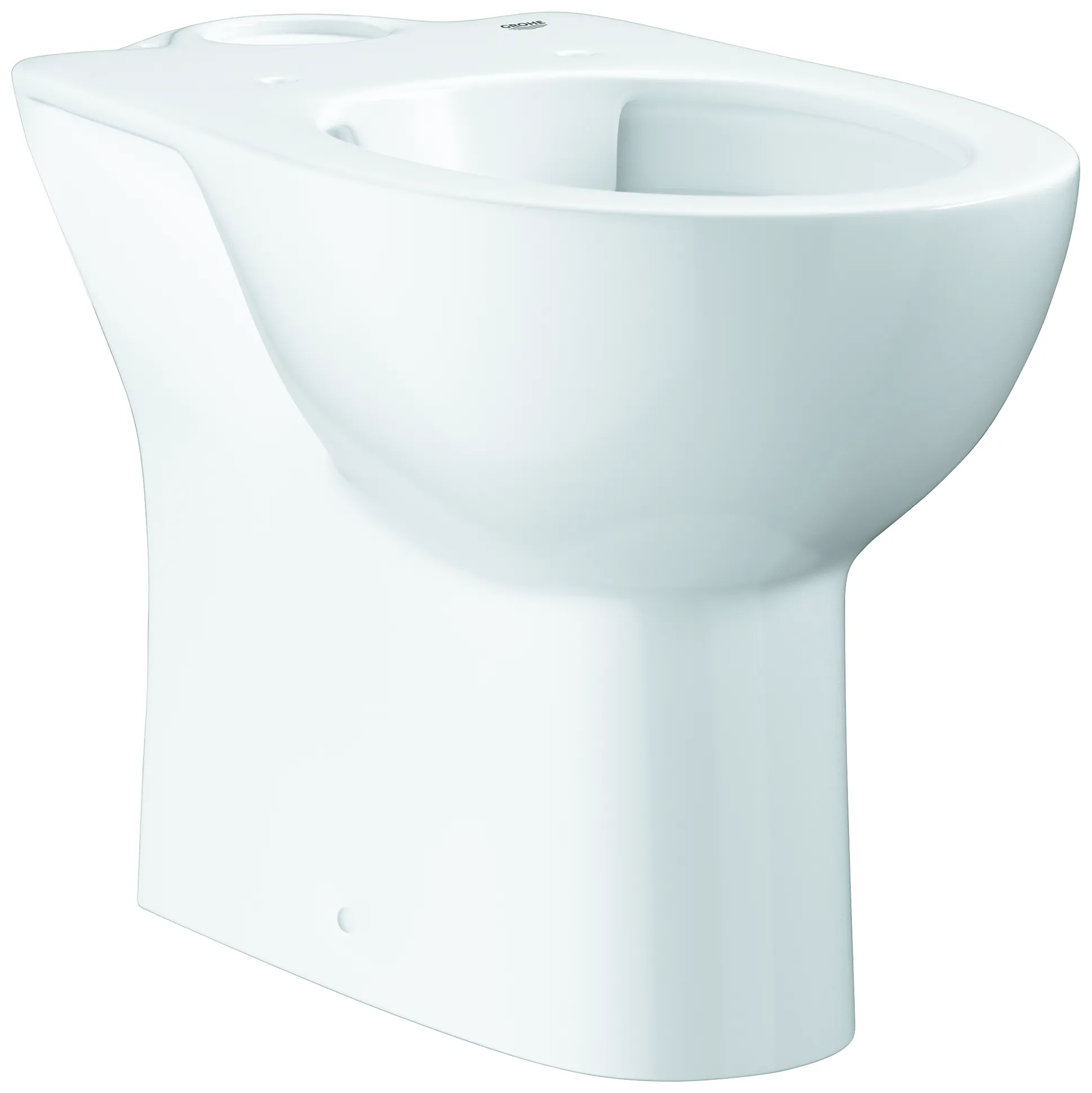 Stand-WC-Kombination Bau Keramik 39349, Tiefspüler, Abgang waagerecht, spülrandlos, aus Sanitärkeramik, alpinweiß Stand-WC-Kombination Bau Keramik 39349, Tiefspüler, Abgang waagerecht, spülrandlos, aus Sanitärkeramik, alpinweiß