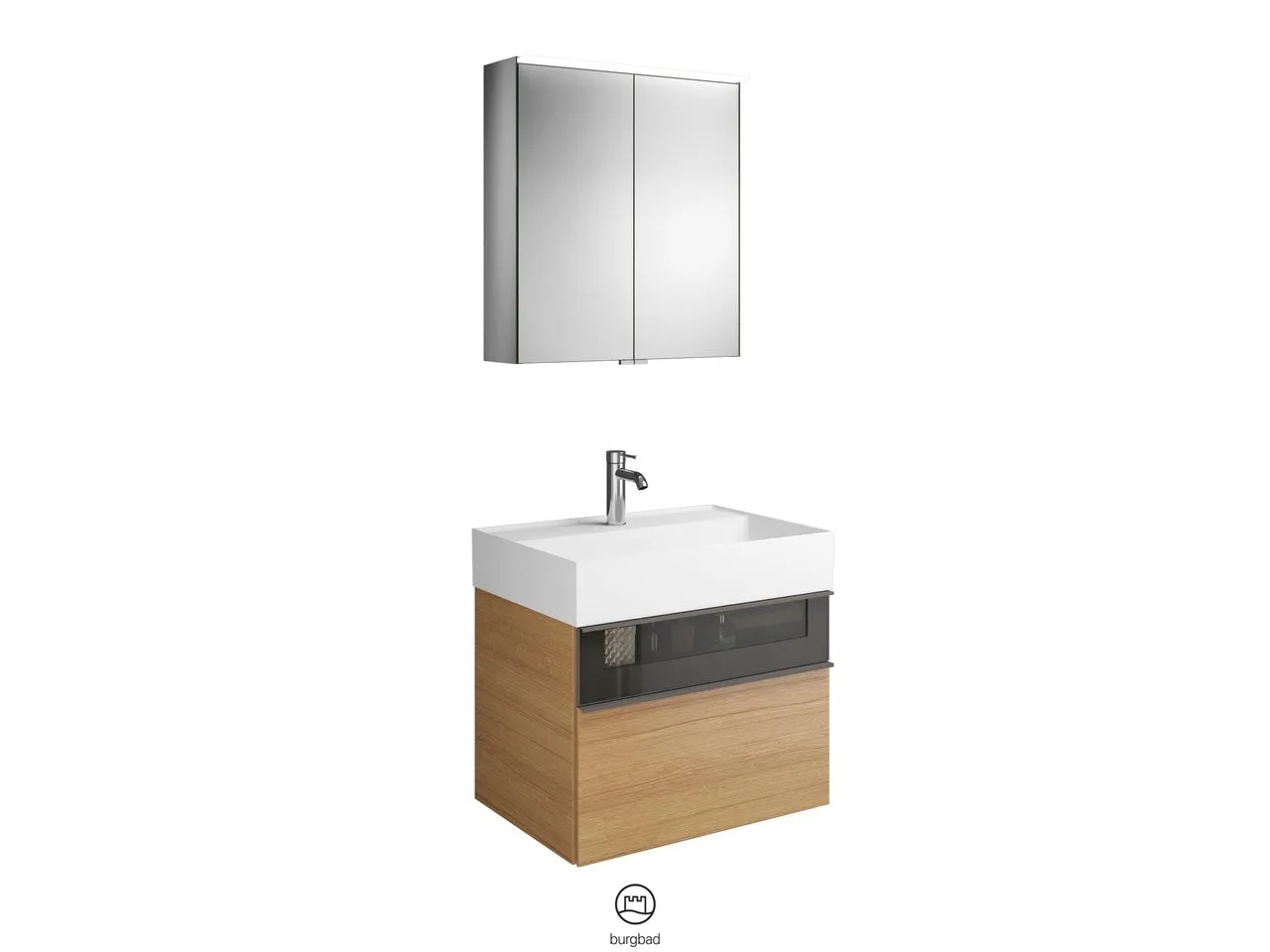 burgbad Badmöbelset „Yumo“ in Weiß Hochglanz burgbad Badmöbelset „Yumo“ in Weiß Hochglanz