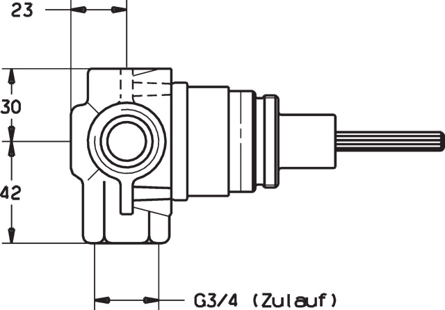 HA Verdeckte Umsteller HANSA 0285 G3/4, DN20 DN20