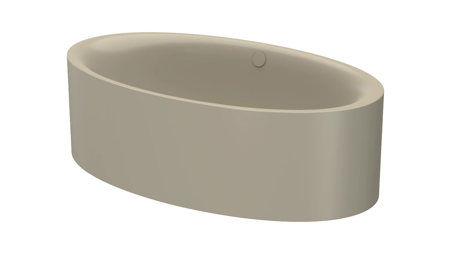 Bette oval Badewanne „BetteEve Oval Silhouette“ 180 × 100 cm in Cashmere