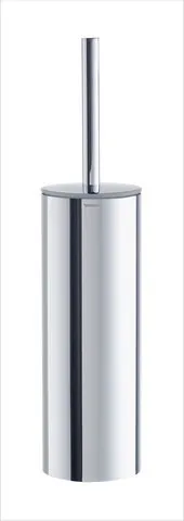 Duravit Toilettenbürstengarnitur bodenstehend „D-Code“ 8,9 × 38,5 cm in chrom, Befestigung sichtbar Duravit Toilettenbürstengarnitur bodenstehend „D-Code“ 8,9 × 38,5 cm in chrom, Befestigung sichtbar