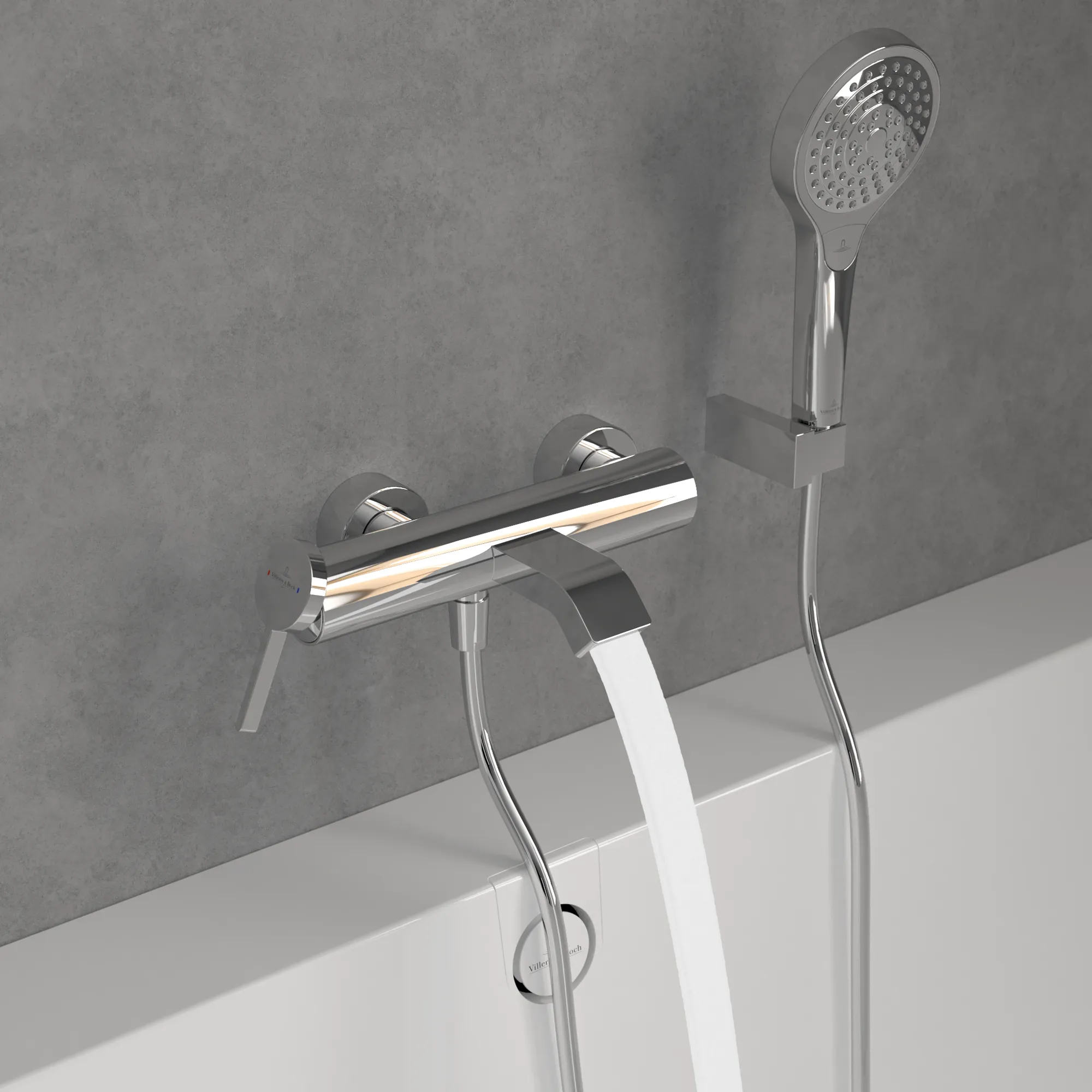 Einhand-Wannenarmatur „Dawn“ Ausladung 166 mm in Chrom Einhand-Wannenarmatur „Dawn“ Ausladung 166 mm in Chrom