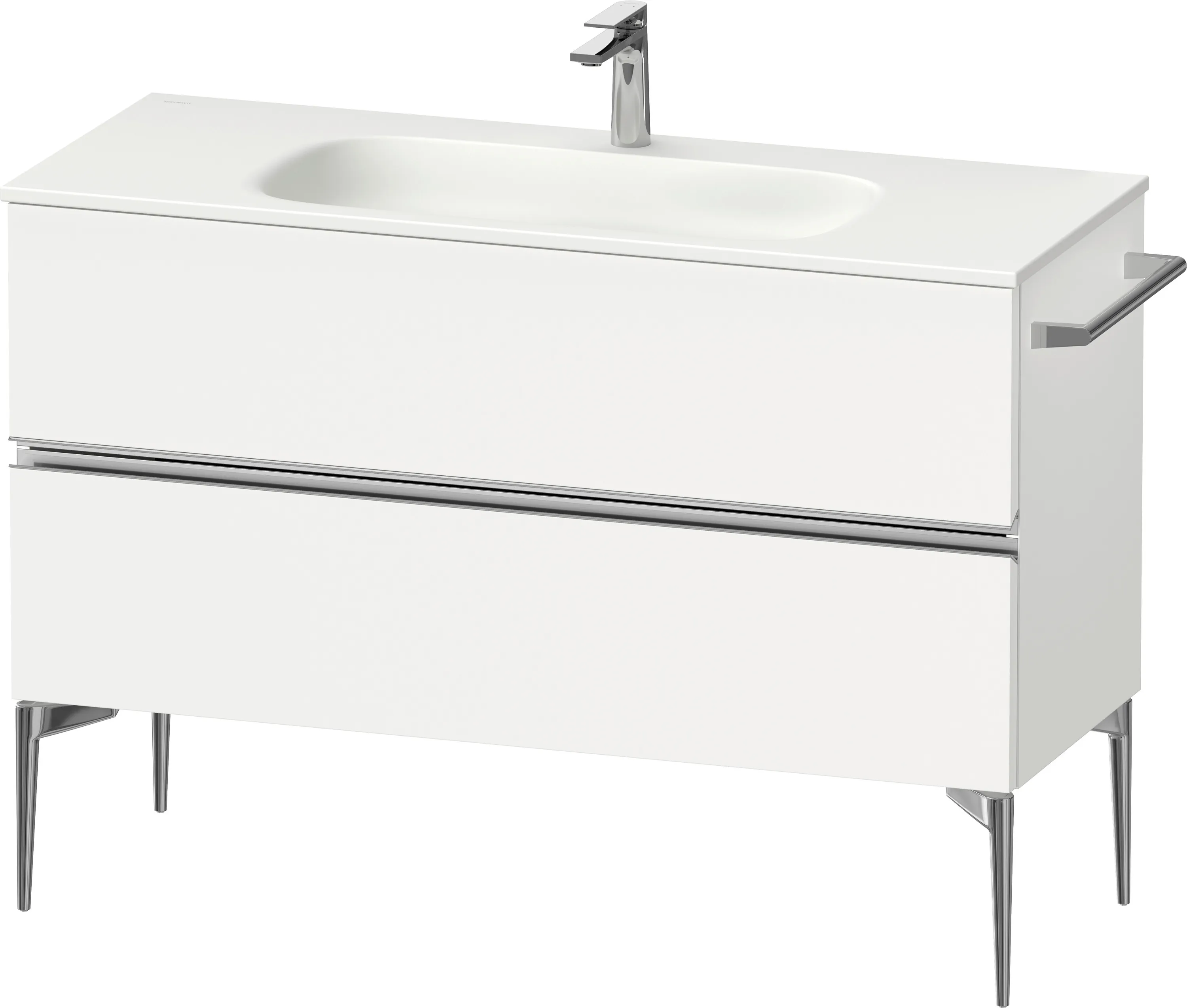 Duravit Waschtischunterschrank „Sivida“ 121 × 59,2 × 47,7 cm in Weiß Matt