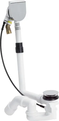 Viega Ab- und Überlaufgarnitur mit Zulauffunktion Modell 6170.10 „Multiplex Trio“ 6170.10 in 560 mm × DN40 / 50 verchromt 11 cm