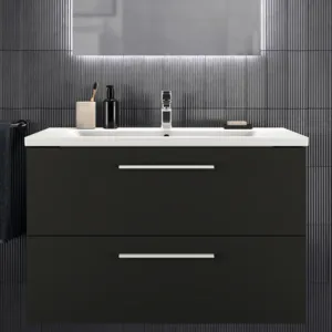 Ideal Standard Möbelwaschtischunterschrank i.life B 2 Auszüge 1000x505x630mm Carbongrau Ideal Standard Möbelwaschtischunterschrank i.life B 2 Auszüge 1000x505x630mm Carbongrau