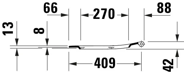 Duravit Univ.WC-Sitz D-shaped Tief 421mm Ülap Absenkaut. abnehmb. Scharn. Edelst. We