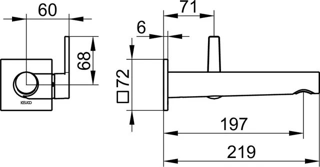 EHM-WT-Mischer Edition 11 51116, UP, Ausladung 197 mm, Rotgold gebürstet EHM-WT-Mischer Edition 11 51116, UP, Ausladung 197 mm, Rotgold gebürstet