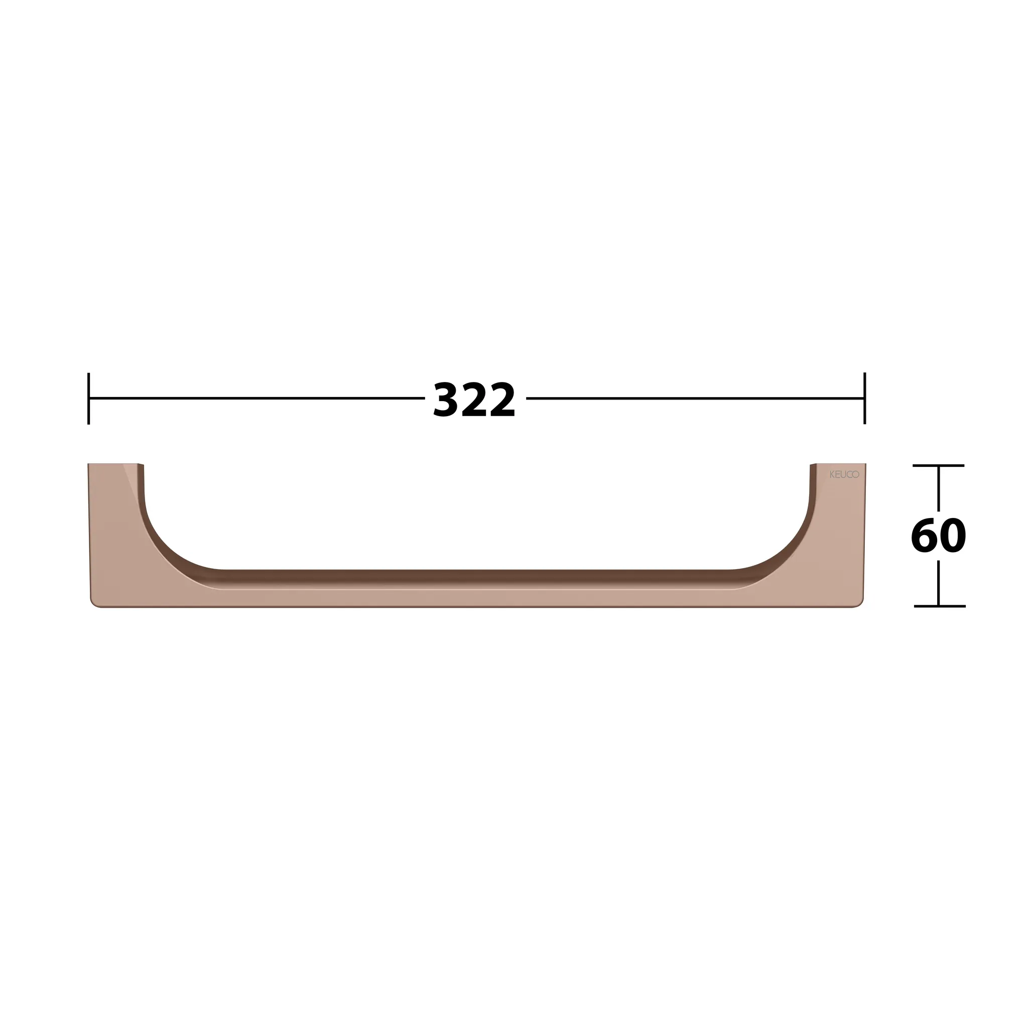 KEUCO EDITION 11 Haltegriff 300 mm Rotgold gebürstet KEUCO EDITION 11 Haltegriff 300 mm Rotgold gebürstet