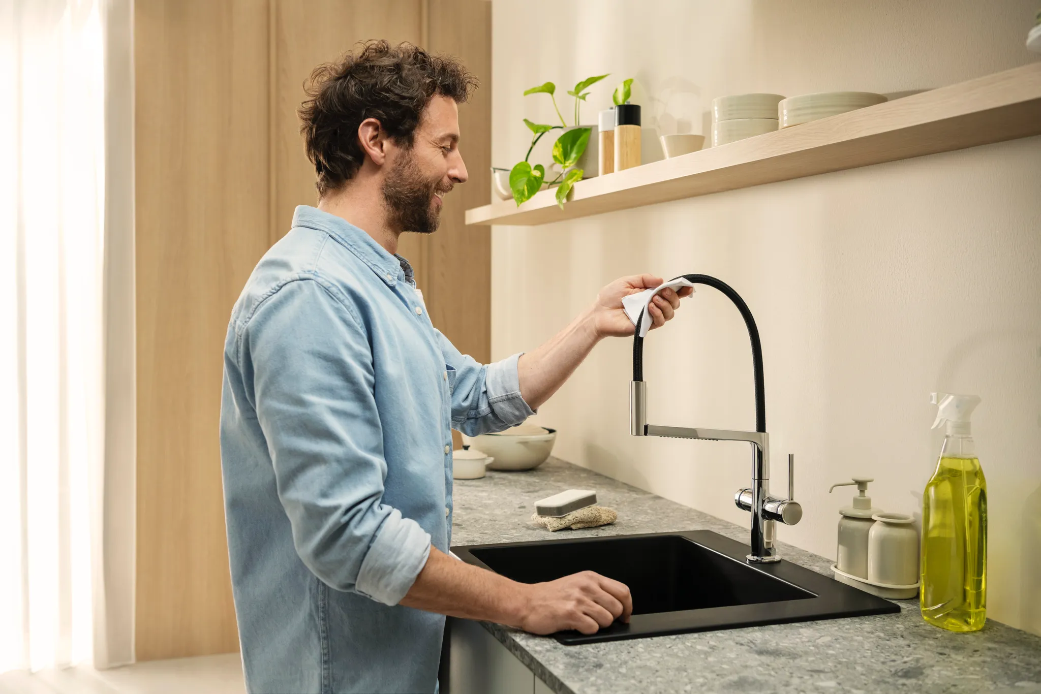 Hansgrohe S51 S510-F450 Einbauspüle 450, Graphitschwarz