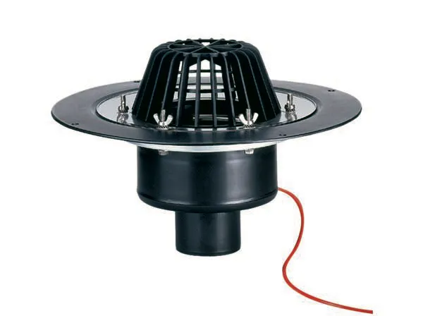 Dachablauf 62 H Schraubflansch, beheizt, DN 70