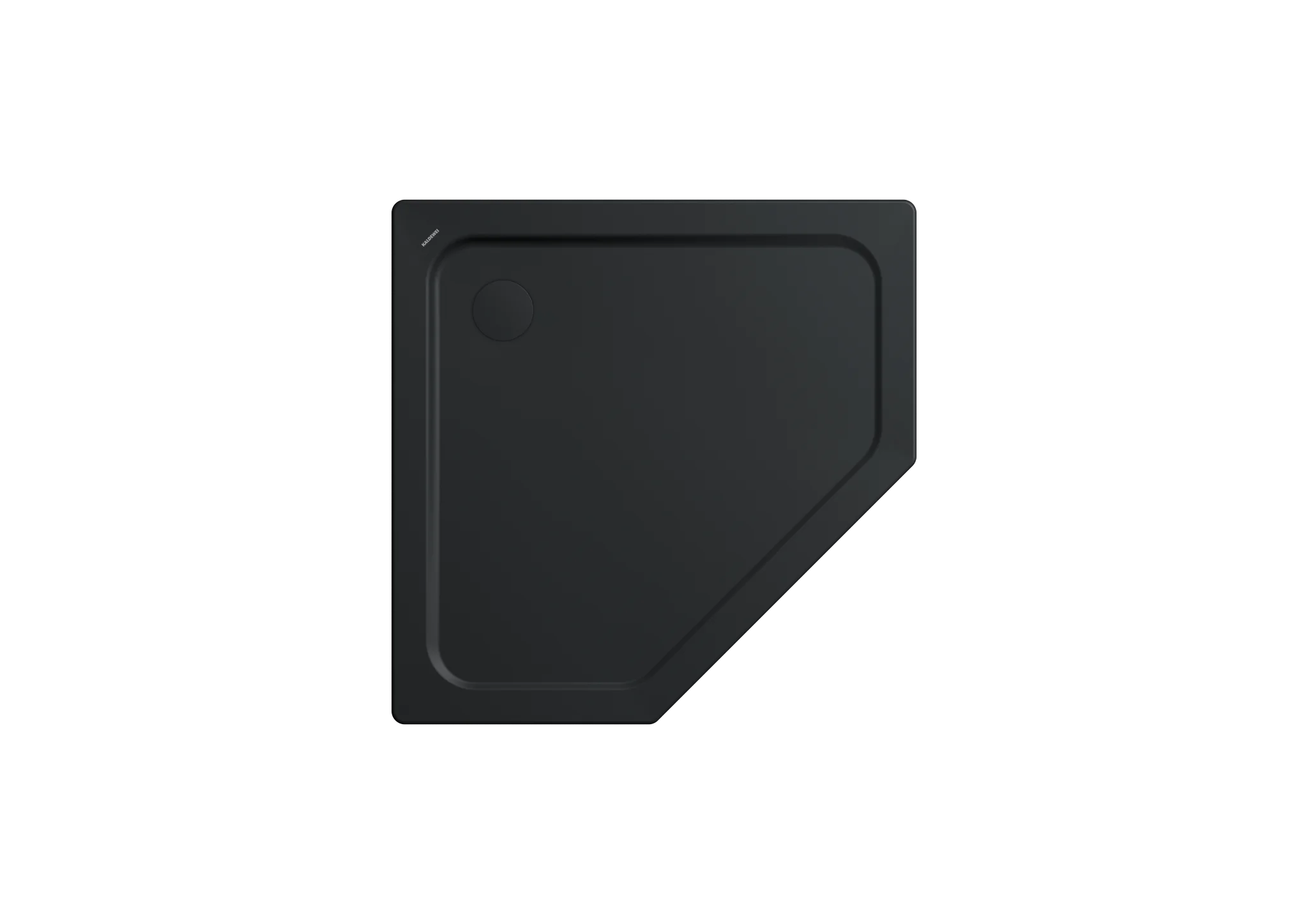 Kaldewei CORNEZZA MIT WANNENTRÄGER Duschfläche, 1000x1000 mm, schwarz matt mit Perl-Effekt Kaldewei CORNEZZA MIT WANNENTRÄGER Duschfläche, 1000x1000 mm, schwarz matt mit Perl-Effekt