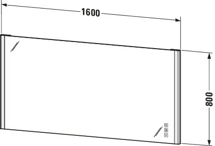 Duravit Spiegel „XSquare“ 160 × 80 cm