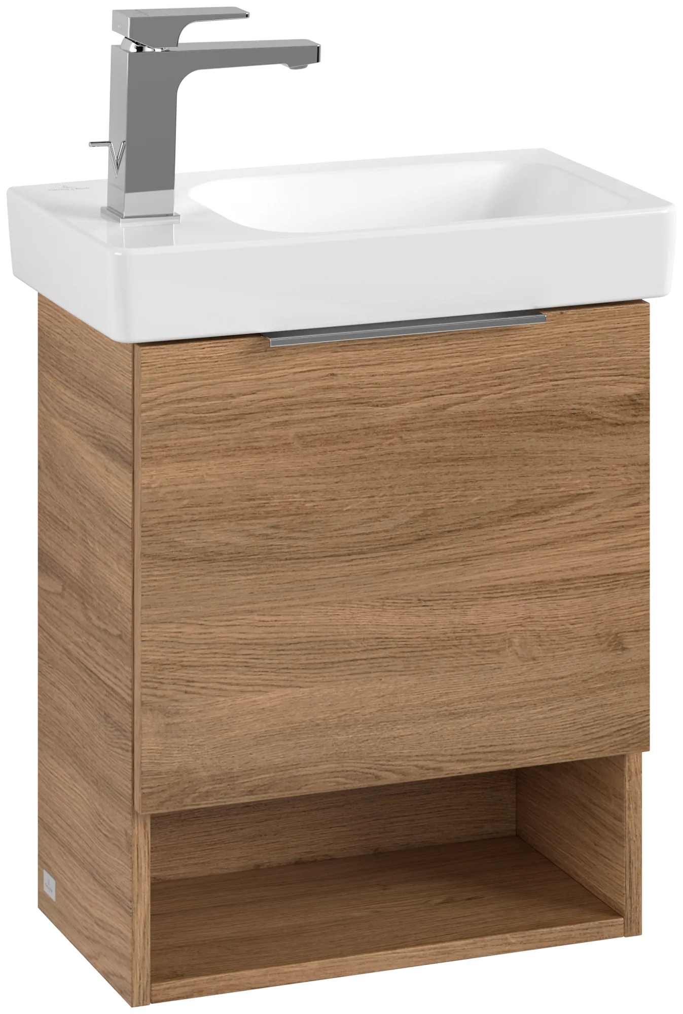 Villeroy & Boch Waschtischunterschrank „Architectura“ 430 × 520 mm Kansas Oak, Anschlag links