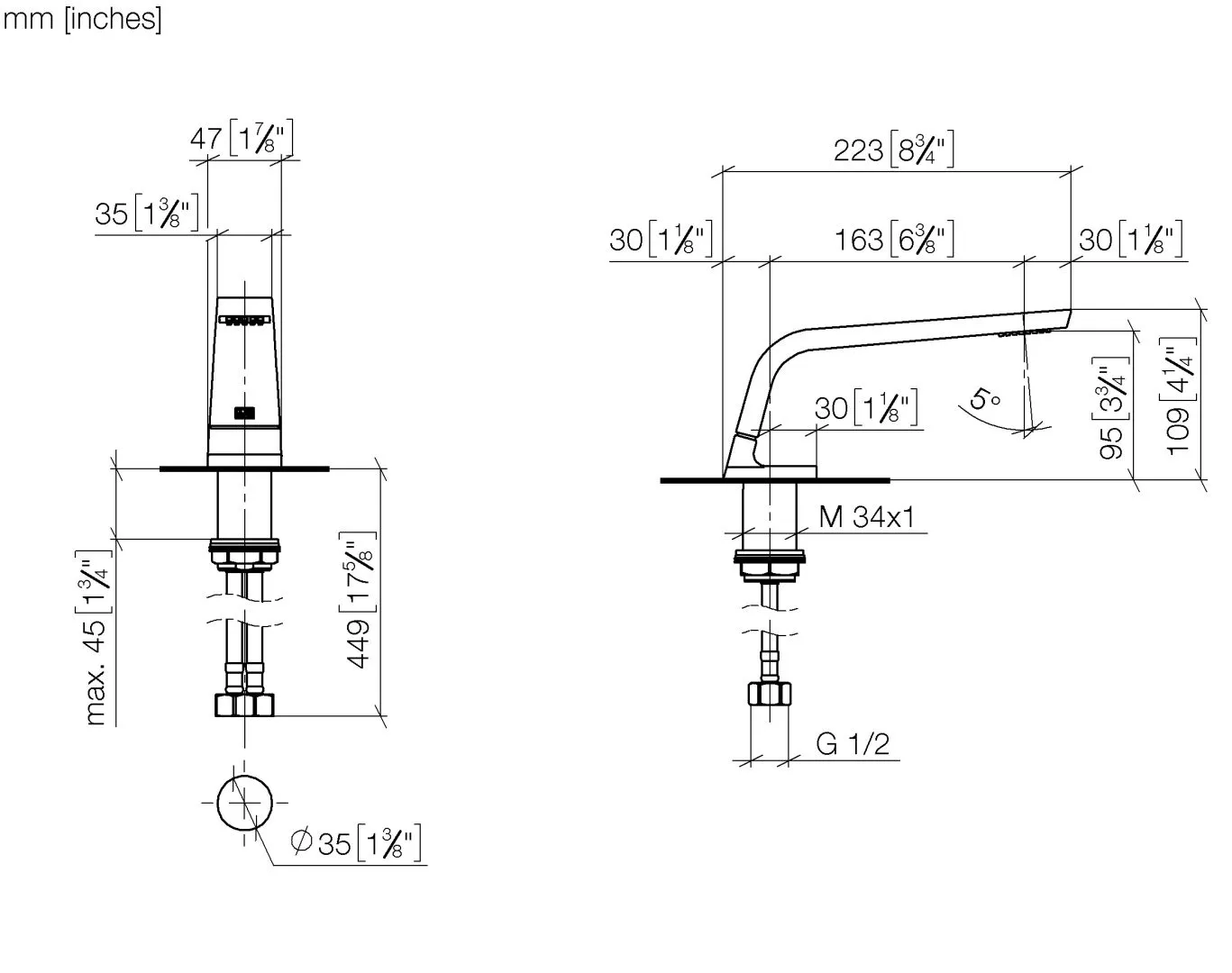 DO Waschtisch-Stand-Auslauf ohne Ablaufgarnitur CL.1 13714705 chrom DO Waschtisch-Stand-Auslauf ohne Ablaufgarnitur CL.1 13714705 chrom