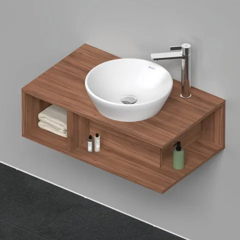Duravit Waschtischunterschrank wandhängend „D-Neo“ 80 × 26 × 48 cm Nussbaum Natur