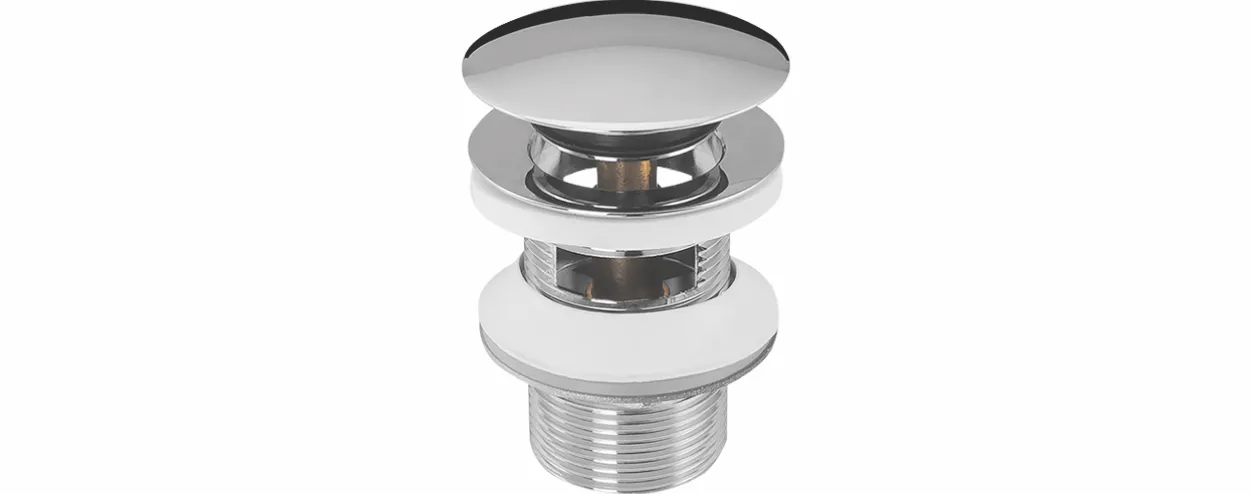 AS Ablaufventil 1 1/4″ x D= 63 mm MS vc mit Überl. Schaftl. 90mm