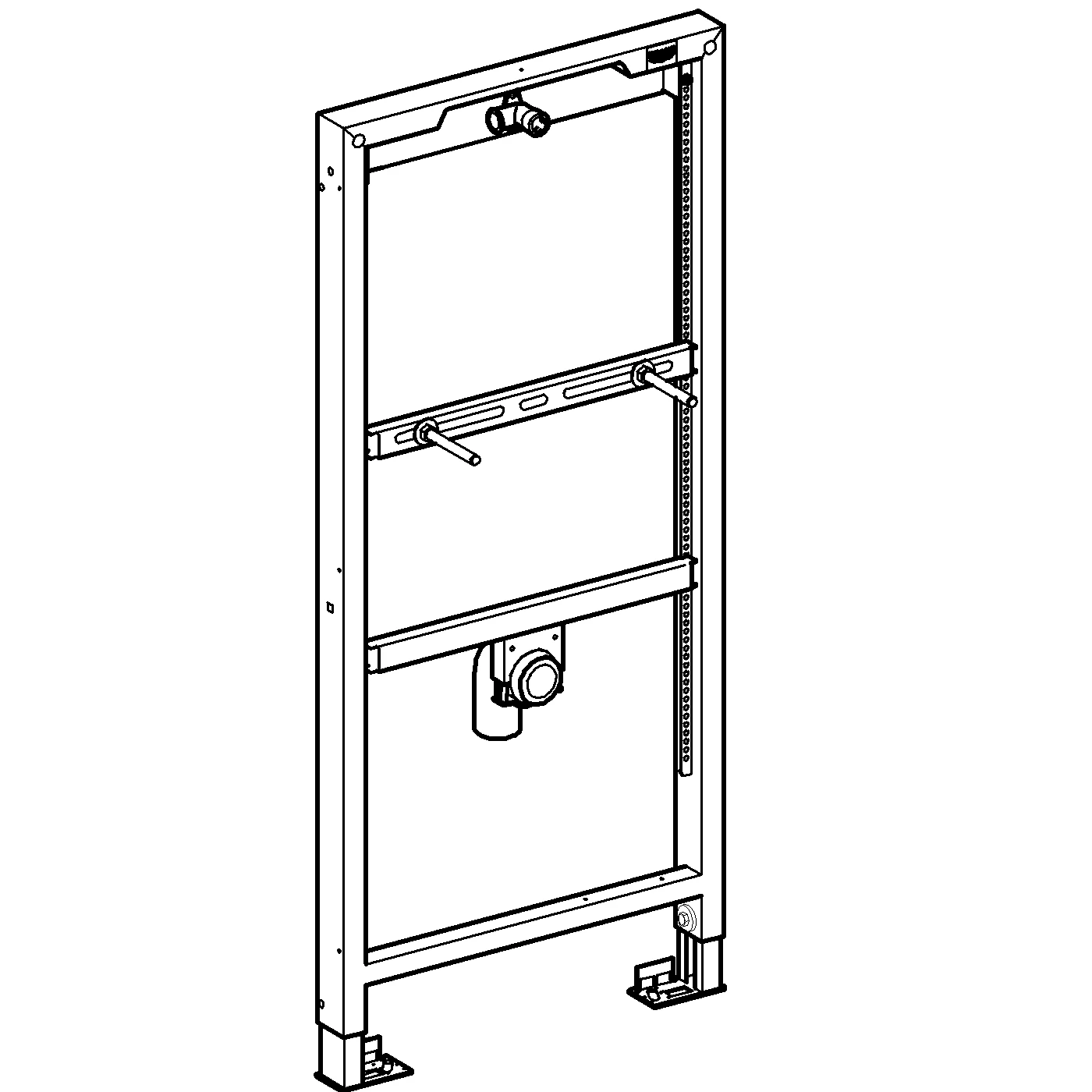 Urinal-Element Rapid SL 38517_1, 1,13 m und 1,30 m Bauhöhe, für Vorwand- oder Ständerwandmontage