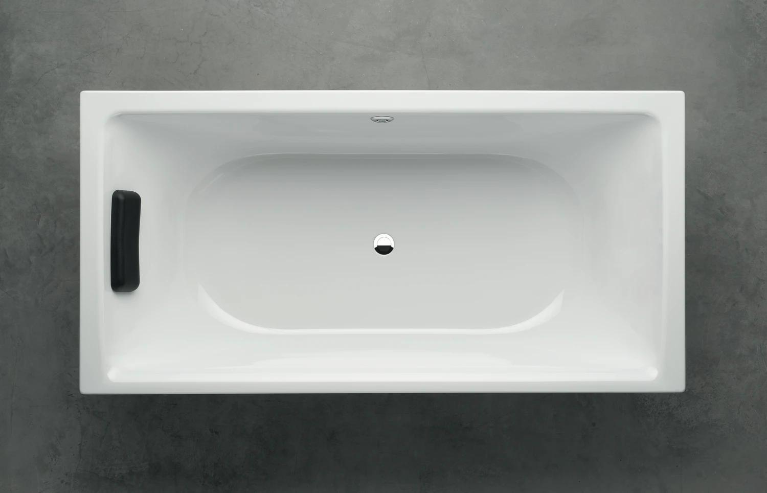 Relax schwarz, 1 Stück, Ausstattung / Oberfläche, Badewanne, 330x115x45 mm