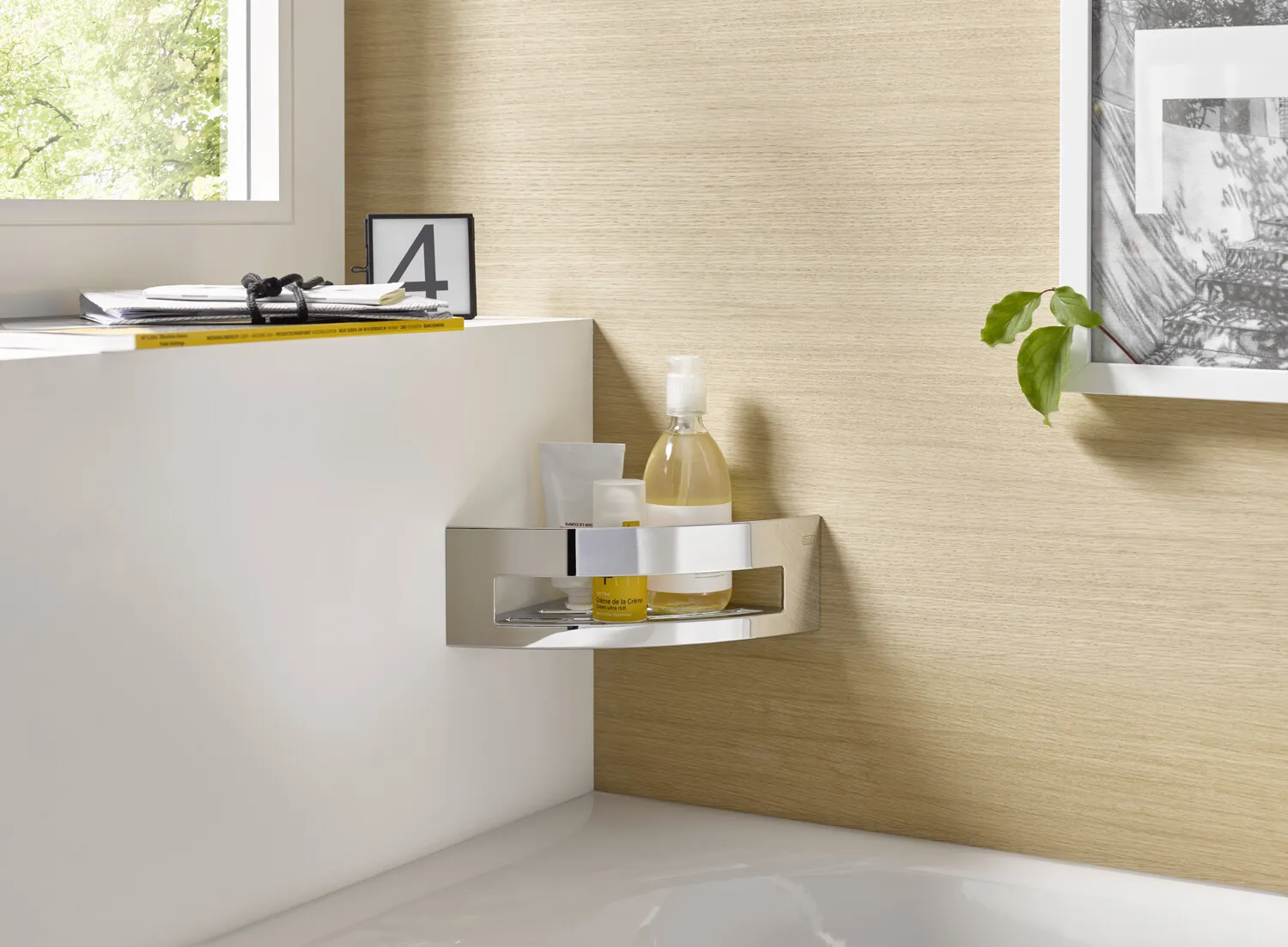 emco Eck-Wandkorb „system 2“ 18,4 × 18,4 × 8 cm in chrom emco Eck-Wandkorb „system 2“ 18,4 × 18,4 × 8 cm in chrom