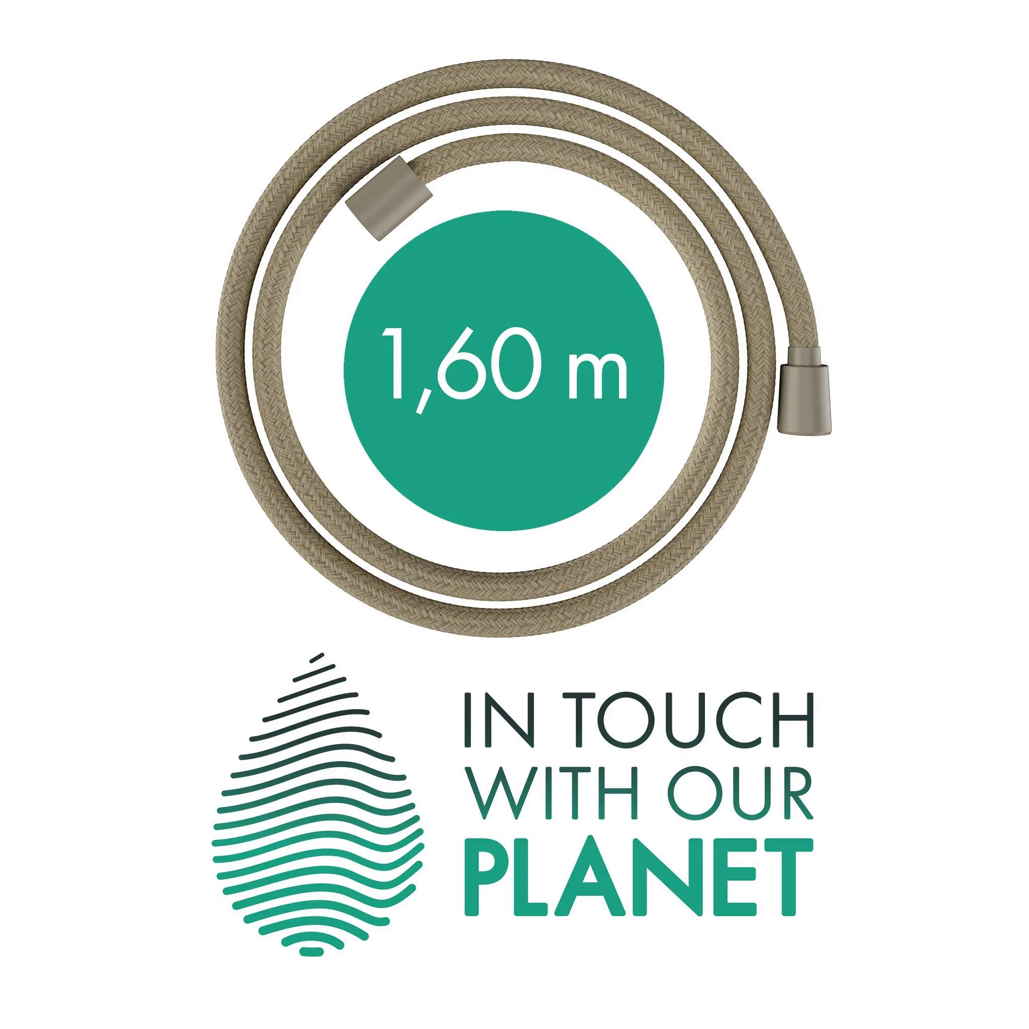 Hansgrohe Designflex Planet Edition Textilbrauseschlauch 160 cm Sand (recycelt) Hansgrohe Designflex Planet Edition Textilbrauseschlauch 160 cm Sand (recycelt)