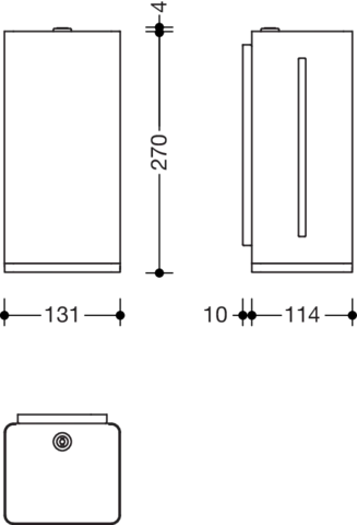 HEWI Seifenspender 12,4 × 13 × 27 cm
