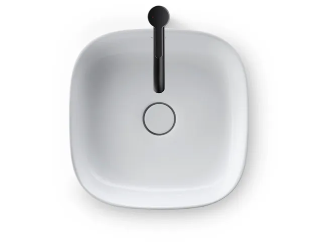 Aufsatzwaschtisch geschliffen „Zencha“ 42 × 42 × 13,5 cm, ohne Hahnlochbohrung in Weiß Seidenmatt Aufsatzwaschtisch geschliffen „Zencha“ 42 × 42 × 13,5 cm, ohne Hahnlochbohrung in Weiß Seidenmatt