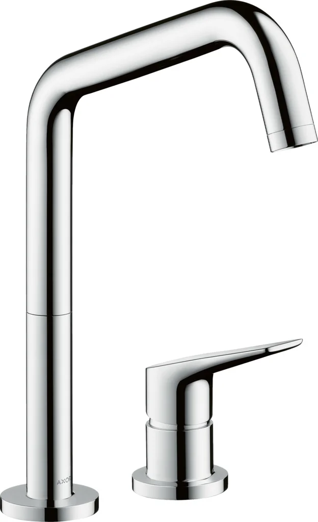 Hansgrohe AXOR Citterio M 2-Loch Küchenmischer Chrom, Schwenkauslauf, ComfortZone 240, einstellbarer Schwenkbereich 110°, 150° oder 360°, Normalstrahl, Quick-Connect Schlauch, max. Durchflussmenge 11 l/min bei 3 bar, Keramikmischsystem, Temperaturbegrenz Hansgrohe AXOR Citterio M 2-Loch Küchenmischer Chrom, Schwenkauslauf, ComfortZone 240, einstellbarer Schwenkbereich 110°, 150° oder 360°, Normalstrahl, Quick-Connect Schlauch, max. Durchflussmenge 11 l/min bei 3 bar, Keramikmischsystem, Temperaturbegrenz