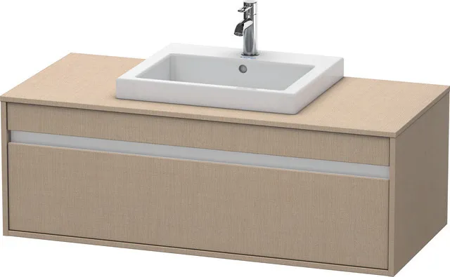 Duravit Waschtischunterschrank wandhängend „Ketho“ 120 × 42,6 × 55 cm Leinen