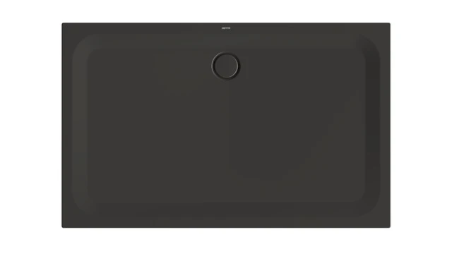 Bette rechteck Duschwanne „BetteUltra“ 1600 × 1000 mm mit BetteAntirutsch Pro, ohne Oberflächenveredelung, mit Minimum-Wannenträger, in Anthracite