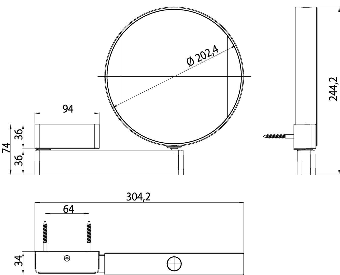 emco LED-Kosmetikspiegel „prime“ Rund in chrom