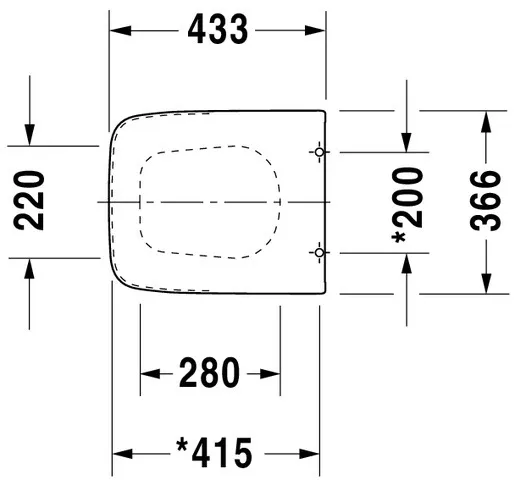 Duravit WC-Sitz „PuraVida“ 36,6 × 43,3 × 5,2 cm Duravit WC-Sitz „PuraVida“ 36,6 × 43,3 × 5,2 cm