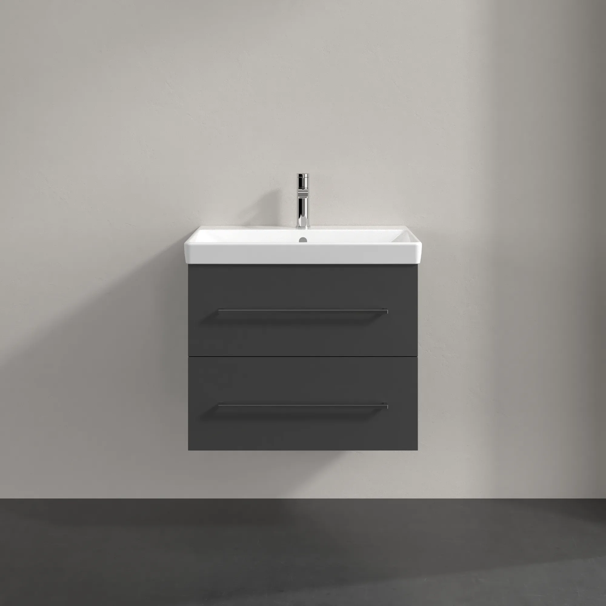 Villeroy & Boch Waschtischunterschrank „Avento“ für Schrankwaschtisch 630 × 514 × 452 mm Graphite, Soft Closing Villeroy & Boch Waschtischunterschrank „Avento“ für Schrankwaschtisch 630 × 514 × 452 mm Graphite, Soft Closing